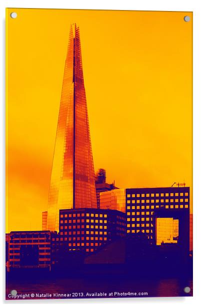 Modern - The Shard London England Acrylic by Natalie Kinnear