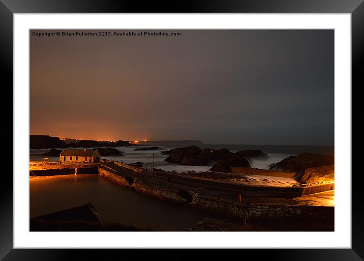 Ballintoy Harbour Framed Mounted Print by Brian Fullerton