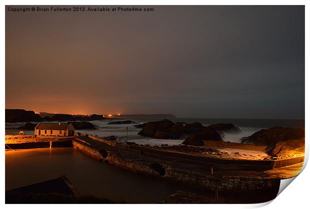 Ballintoy Harbour Print by Brian Fullerton