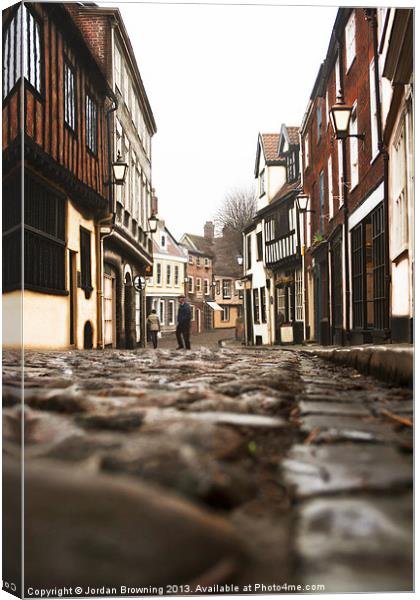 Elm Hill mistery Canvas Print by Jordan Browning Photo