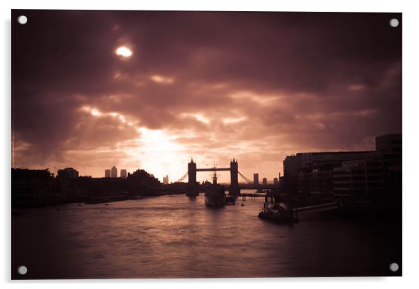 Tower Bridge Acrylic by Phil Robinson