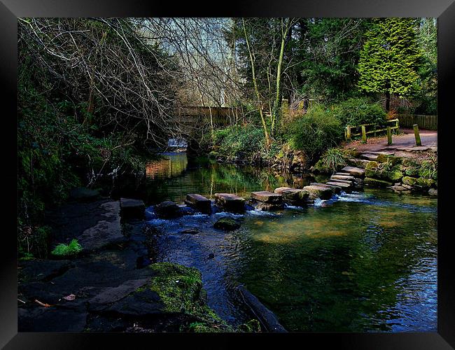 Stepping Stones Framed Print by Richie Fairlamb