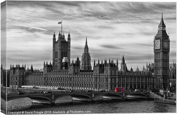Houses of Parliament Canvas Print by David Pringle