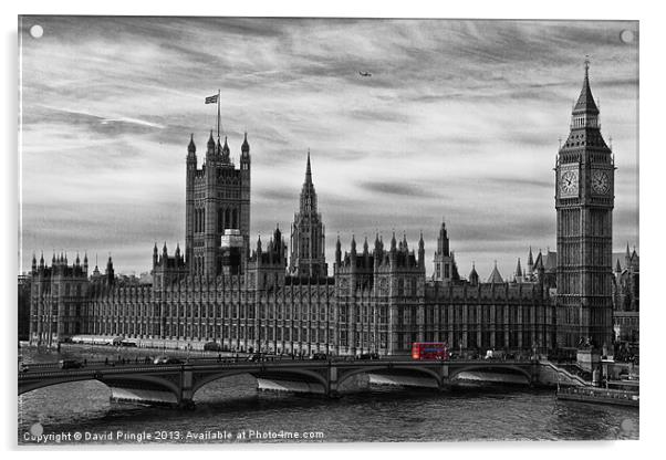 Houses of Parliament Acrylic by David Pringle