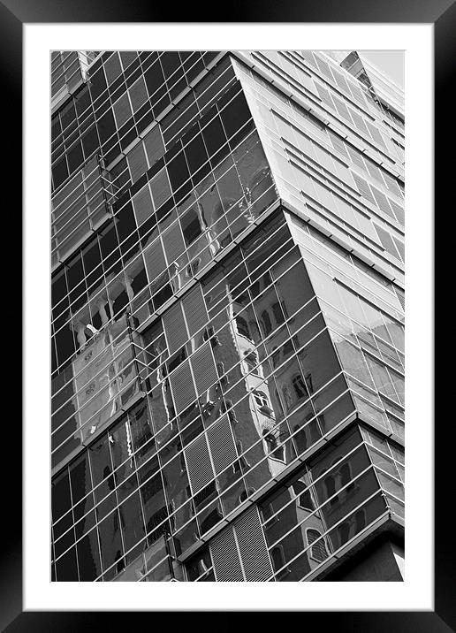 Reflections of Home in Concrete Jungle Framed Mounted Print by Arfabita  