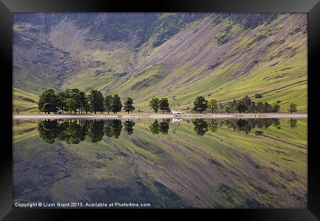 Buttermere, Lake District, Cumbria, UK in Summer Framed Print by Liam Grant