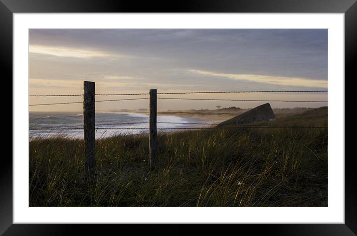 Beyond the wire Framed Mounted Print by Ian Jones