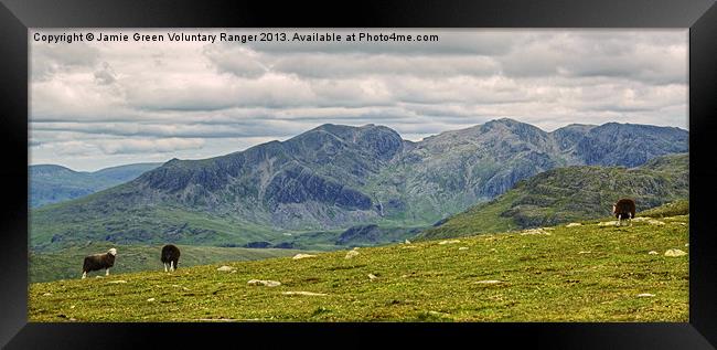 The Scafells Framed Print by Jamie Green