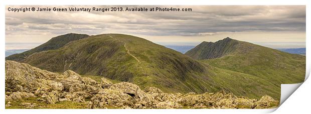 The Coniston Fells Print by Jamie Green