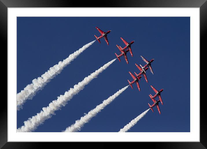 Red Arrows Framed Mounted Print by J Biggadike