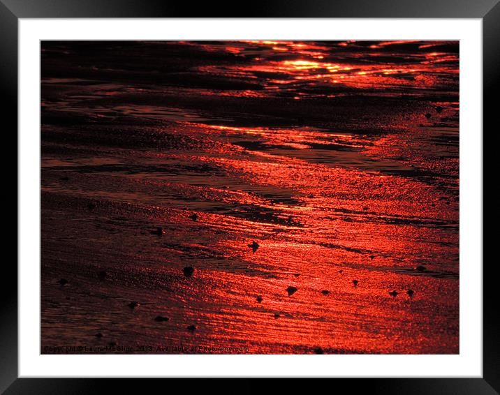 Sandfire Framed Mounted Print by Laura McGlinn Photog
