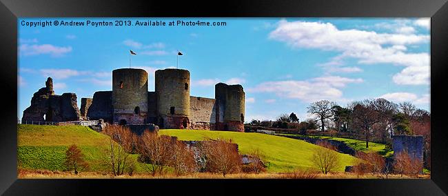 Rhuddlan Castle Framed Print by Andrew Poynton