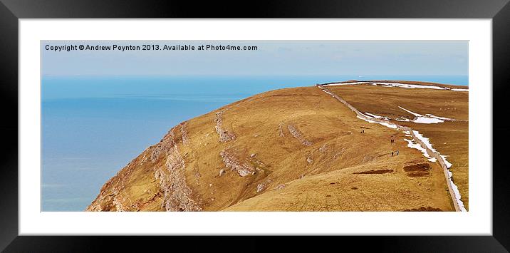 great orme Framed Mounted Print by Andrew Poynton