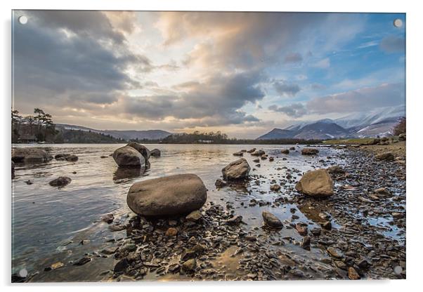 Derwent Water Acrylic by Phil Tinkler