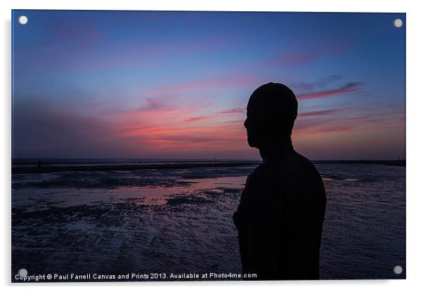 Crosby Afterglow Acrylic by Paul Farrell Photography