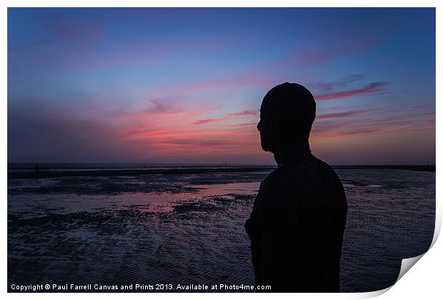 Crosby Afterglow Print by Paul Farrell Photography
