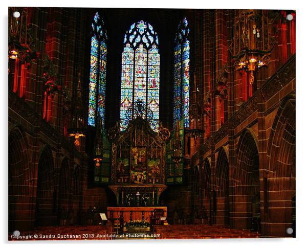 The Lady Chapel Acrylic by Sandra Buchanan