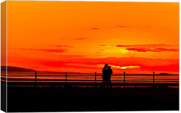 romance in the sunset Canvas Print by lol whittingham