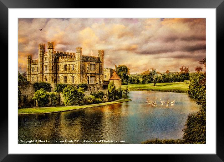 Leeds Castle Landscape Framed Mounted Print by Chris Lord