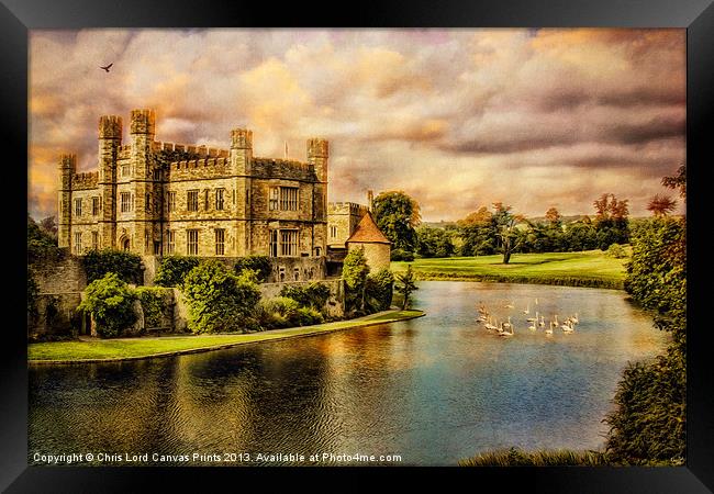 Leeds Castle Landscape Framed Print by Chris Lord