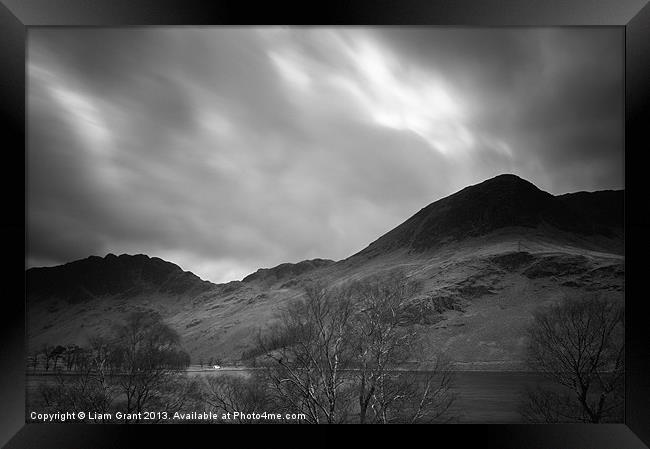 View of Haystacks and High Crag above Buttermere.  Framed Print by Liam Grant