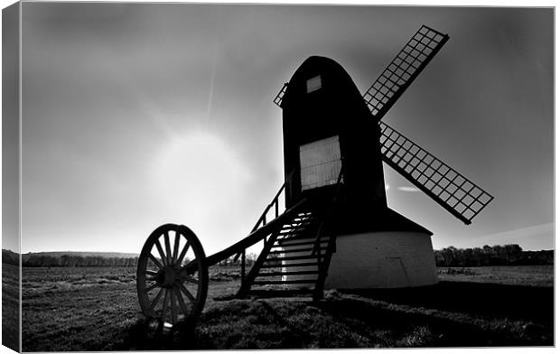 Pitstone Windmill Canvas Print by Steve Watson
