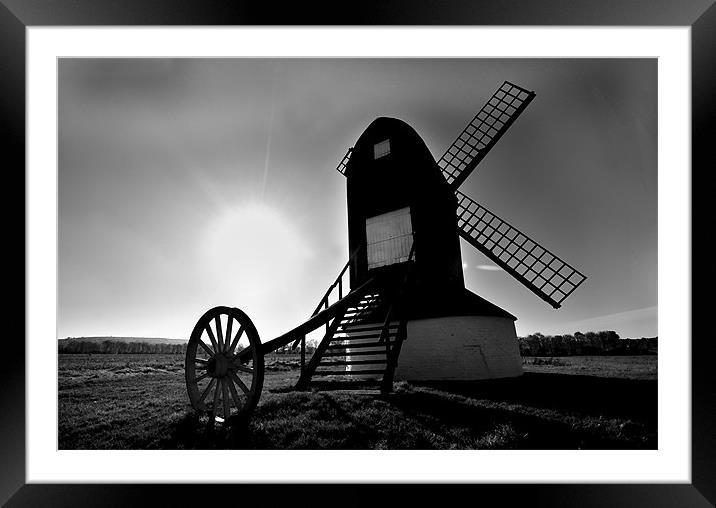 Pitstone Windmill Framed Mounted Print by Steve Watson