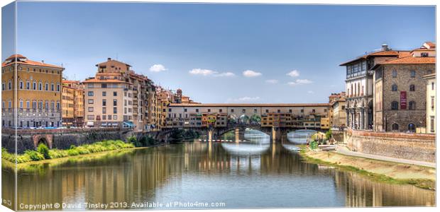 The Ponte Vecchio Canvas Print by David Tinsley