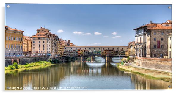 The Ponte Vecchio Acrylic by David Tinsley