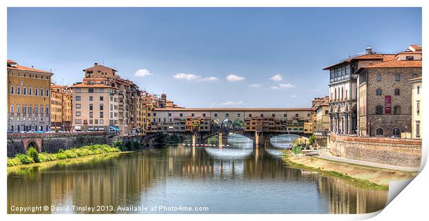 The Ponte Vecchio Print by David Tinsley