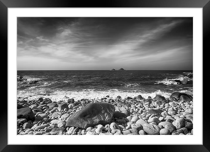 Rocky Shore Framed Mounted Print by Chris Thaxter