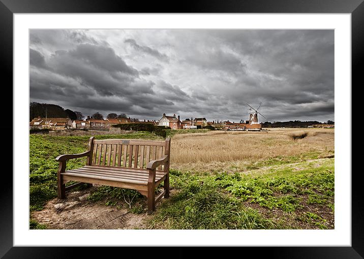 Moody Cley Windmill Framed Mounted Print by Paul Macro