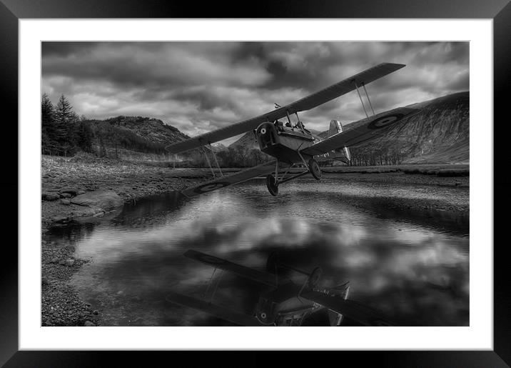 Flying through the glens Framed Mounted Print by Sam Smith