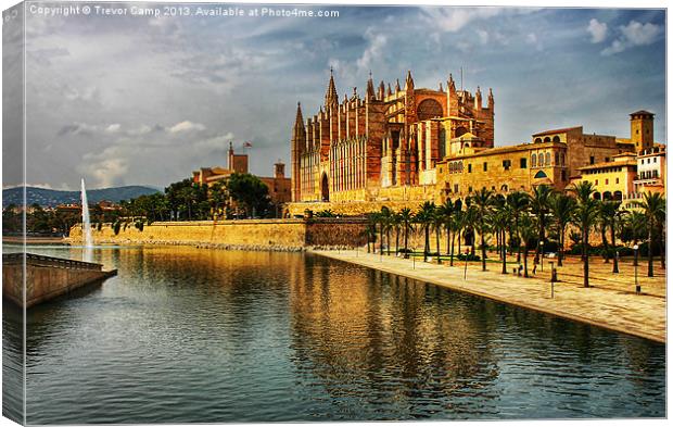Palma Cathedral Canvas Print by Trevor Camp