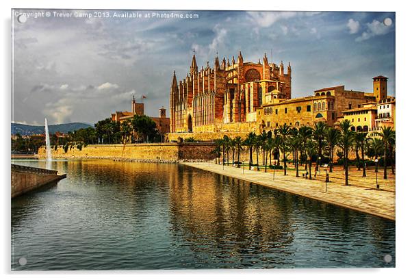 Palma Cathedral Acrylic by Trevor Camp