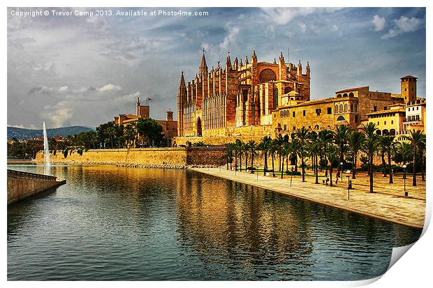 Palma Cathedral Print by Trevor Camp