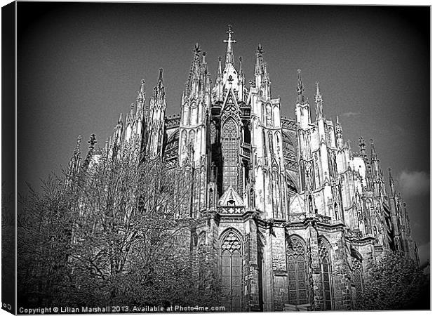 The many spires of Cologne Dome Canvas Print by Lilian Marshall