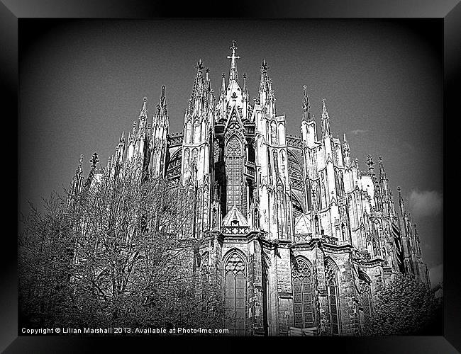 The many spires of Cologne Dome Framed Print by Lilian Marshall