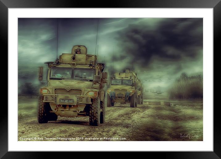 THE PATROL Framed Mounted Print by Rob Toombs