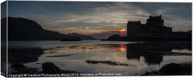 Eilean Donan Castle, Scotland Canvas Print by Creative Photography Wales