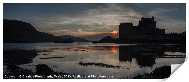 Eilean Donan Castle, Scotland Print by Creative Photography Wales