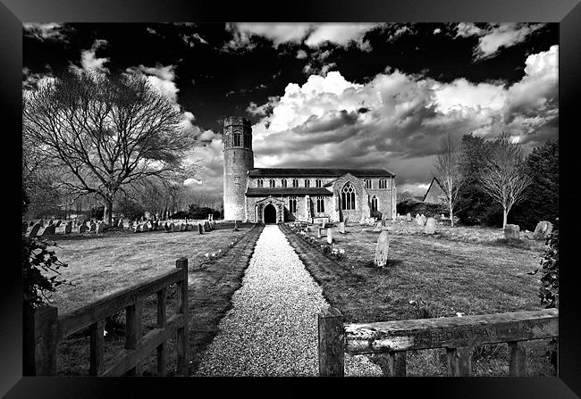 St Andrew, Bedingham Framed Print by Darren Burroughs