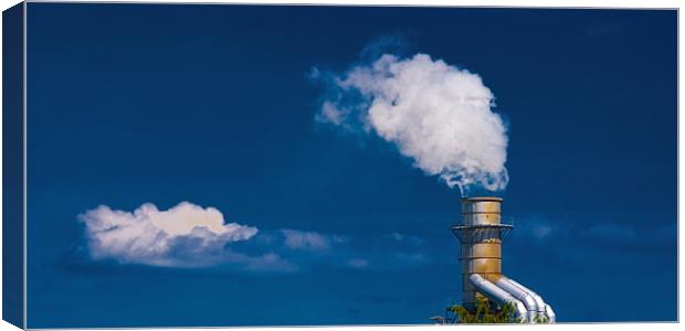 the cloud factory Canvas Print by meirion matthias