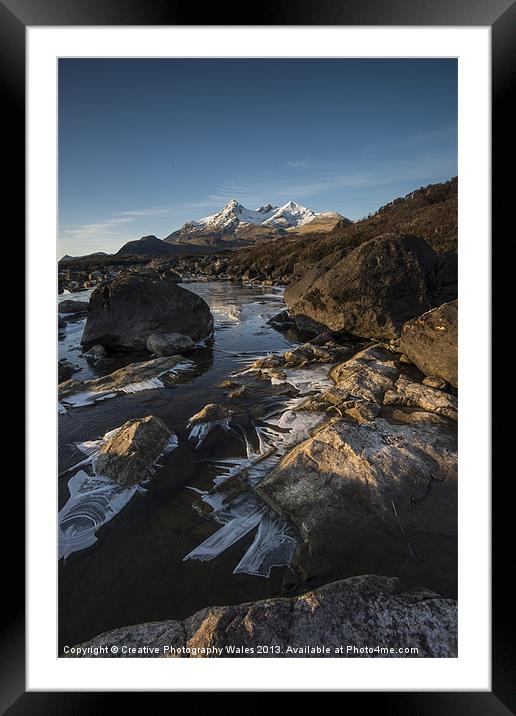 River Sligachan, Isle of Skye, Scotland Framed Mounted Print by Creative Photography Wales