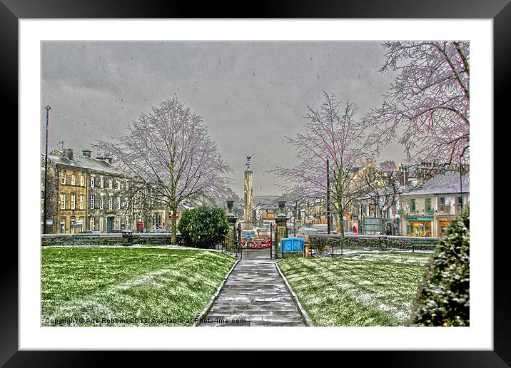 Skipton Xmas Town time Framed Mounted Print by Ade Robbins