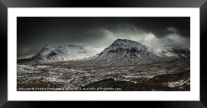 Buachialle Etive Mor, Glencoe Scotland Framed Mounted Print by Creative Photography Wales