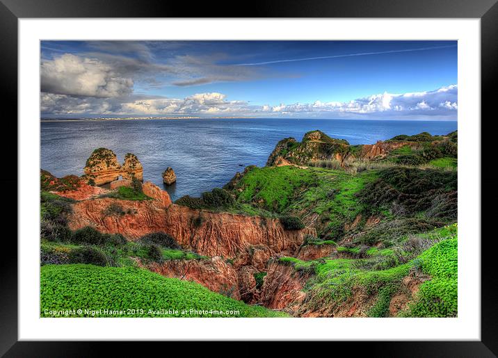 Clifftop Ravine Lagos Framed Mounted Print by Wight Landscapes