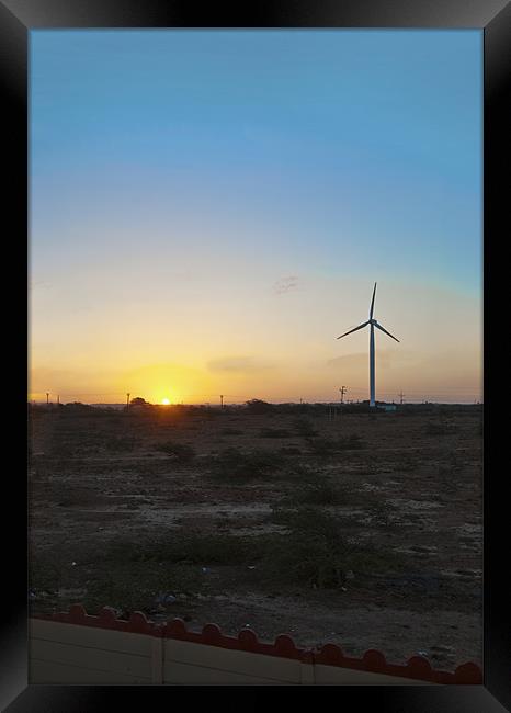 Another day for Windmill Generator Framed Print by Arfabita  