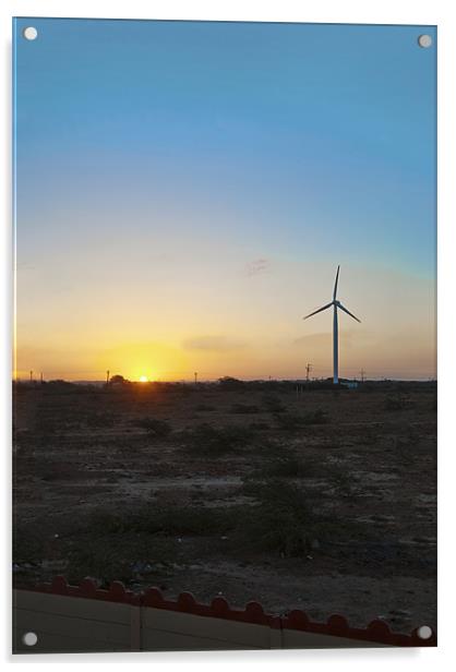 Another day for Windmill Generator Acrylic by Arfabita  
