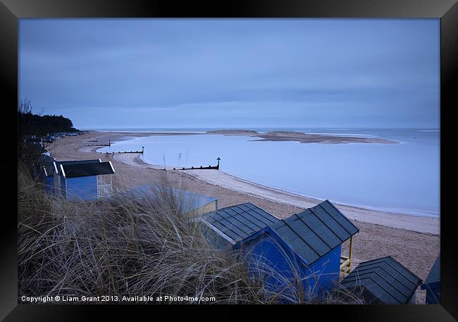Beach Huts, Wells-next-the-sea, Norfolk, UK in Win Framed Print by Liam Grant